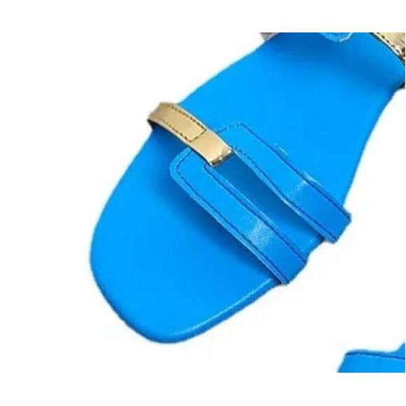 Beach Sandals In Blue - Picture 4 of 5